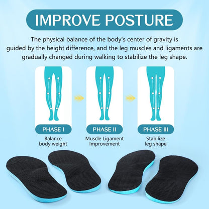 XINIFOOT Supinationskorrektur-Einlegesohlen für Männer & Frauen, Plantarfasziitis-Orthopädie-Einlagen zur Korrektur von Plattfüßen, O/X-Beinen, O-Beinen, Fersenschmerzen (Farbe: Supination Insoles)