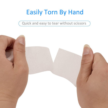 24er Pack Selbsthaftende Kohäsive Wickelverbände, Nicht gewebte elastische Binde, Sport-Tape, Erste-Hilfe-Bandage für Handgelenk, Knöchel, Haustier, 2 Zoll (Weiß)