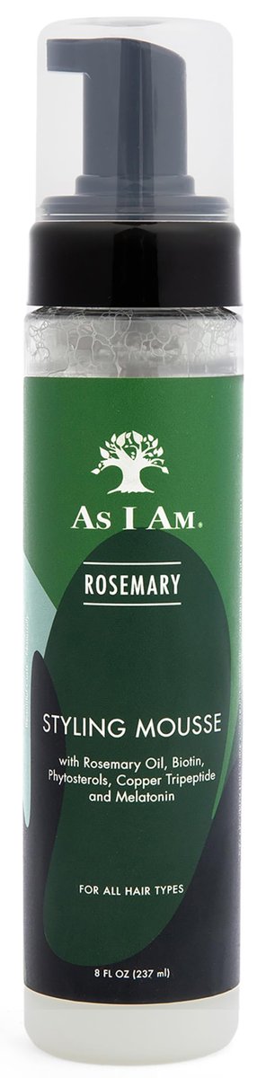 As I Am Rosemary Styling Mousse 237 ml – mit Biotin & Sägepalme
