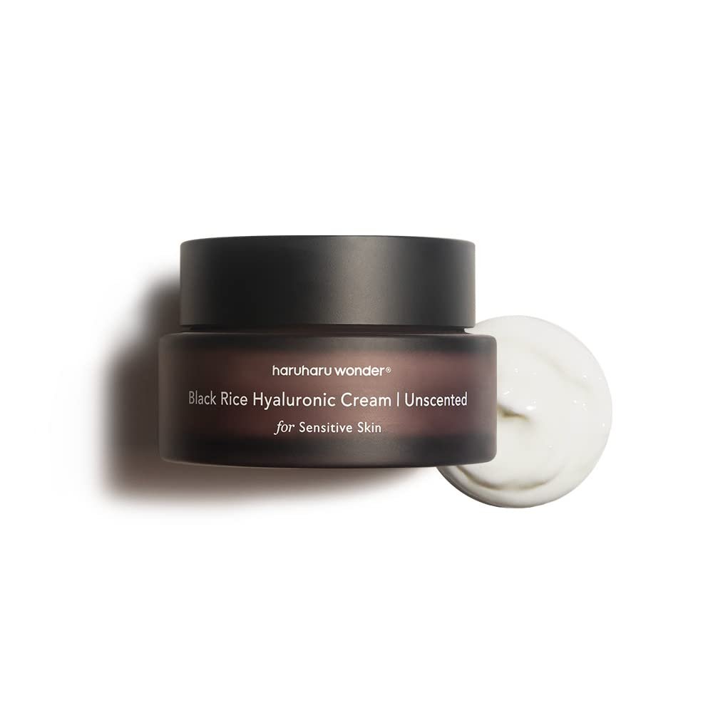 HARUHARU Wonder Black Rice 10 Hyaluronic Cream Unscented – 1,6 fl oz – Vegane, tierversuchsfreie koreanische Feuchtigkeitscreme
