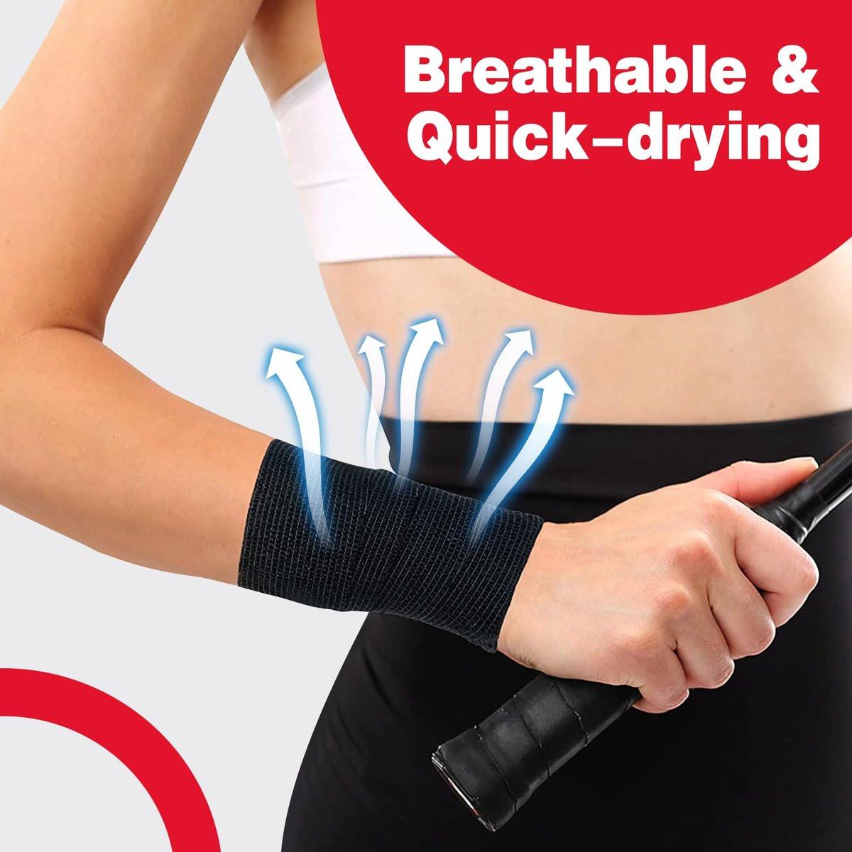 AZEN 8er-Pack selbstklebende Bandage, 2" x 5 Yards elastische Kohäsivbandage, schwarzes Athletiktape, Veterinärbandage, Knöcheltape, Tattoo-Grifftape