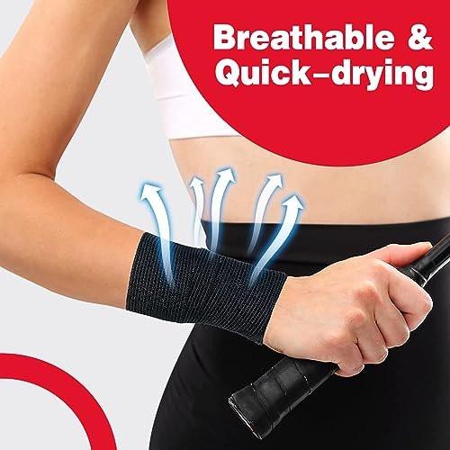 AZEN 8er-Pack selbstklebende Bandage, 2" x 5 Yards elastische Kohäsivbandage, schwarzes Athletiktape, Veterinärbandage, Knöcheltape, Tattoo-Grifftape