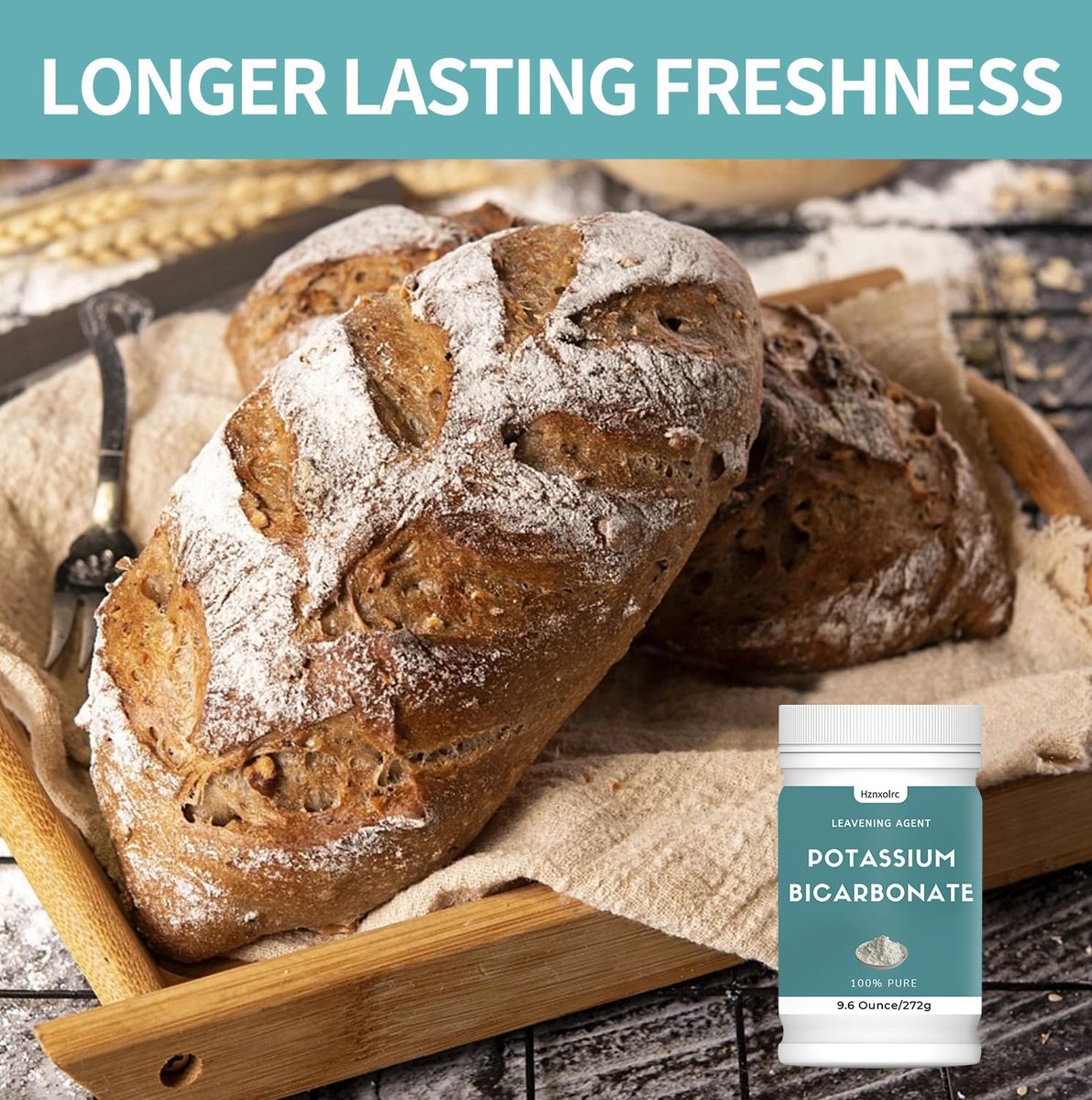 9,6 oz Kaliumbicarbonat, 100% reines Kaliumbicarbonat-Pulver für Pflanzen, Weinherstellung, Kuchen, Kekse und mehr