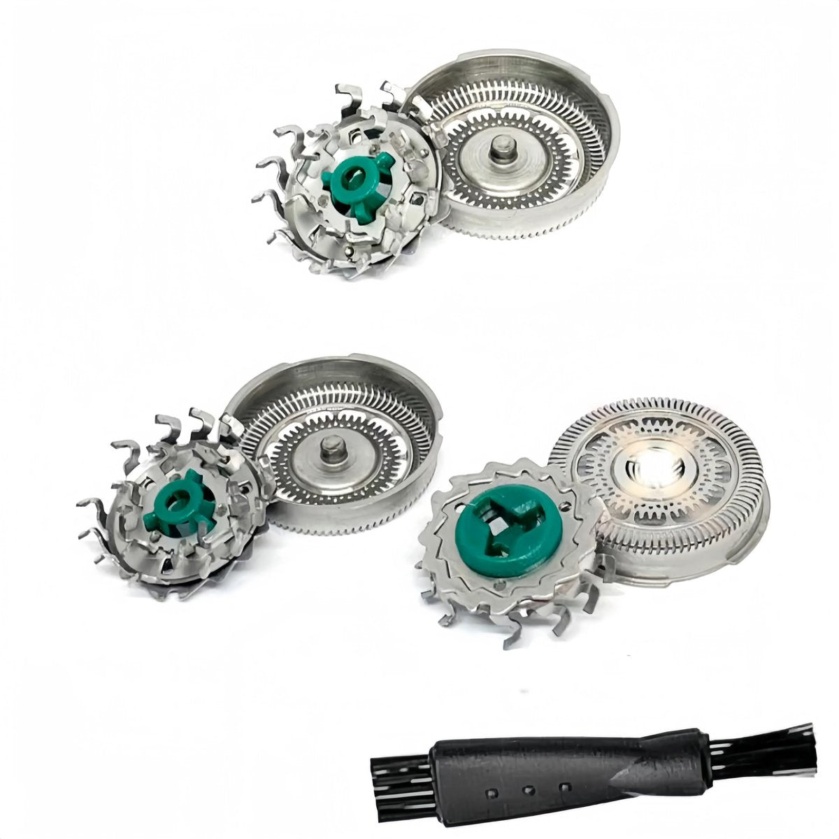 Fivoras SH60 Ersatzscherkopf Kompatibel mit Philips Norelco 6000 – 3er-Pack Rasierklingen für Serie 6000, Grün