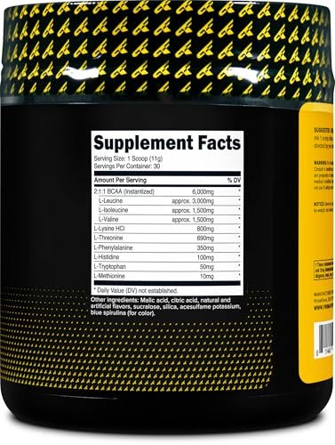 Primaforce EAA Pulver (30 Portionen, Rocket Pop Geschmack) – Essentielle Aminosäuren für Pre/Intra-Workout und Erholung – Nicht-GVO und Glutenfrei