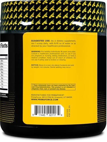 Primaforce EAA Pulver (30 Portionen, Rocket Pop Geschmack) – Essentielle Aminosäuren für Pre/Intra-Workout und Erholung – Nicht-GVO und Glutenfrei