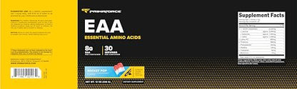 Primaforce EAA Pulver (30 Portionen, Rocket Pop Geschmack) – Essentielle Aminosäuren für Pre/Intra-Workout und Erholung – Nicht-GVO und Glutenfrei