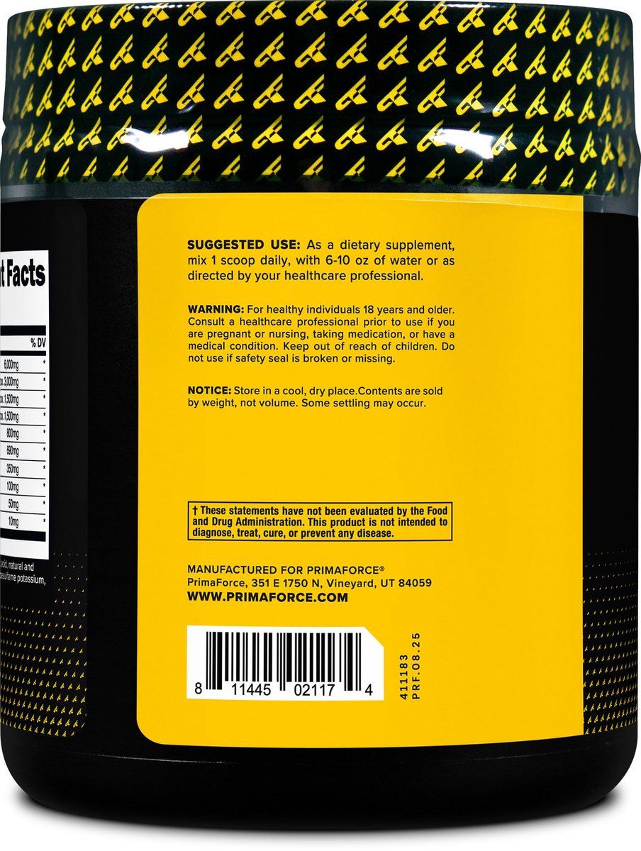 Primaforce EAA Pulver (30 Portionen, Rocket Pop Geschmack) – Essentielle Aminosäuren für Pre/Intra-Workout und Erholung – Nicht-GVO und Glutenfrei