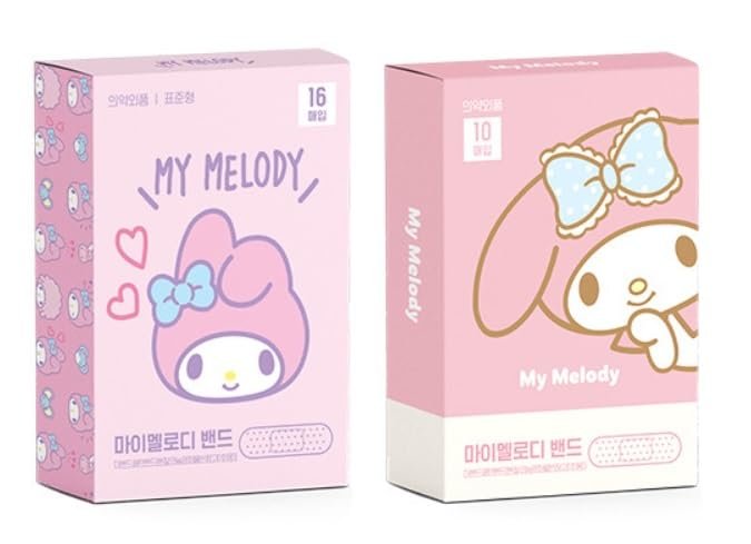 2er-Pack, Niedliche Katzenfreunde Haftverbände 10 Stück, 16 Stück pro Sorte, insgesamt 26 Stück, Erste-Hilfe-Bandagen mit niedlichen Designs, Design kann variieren (Rosa)