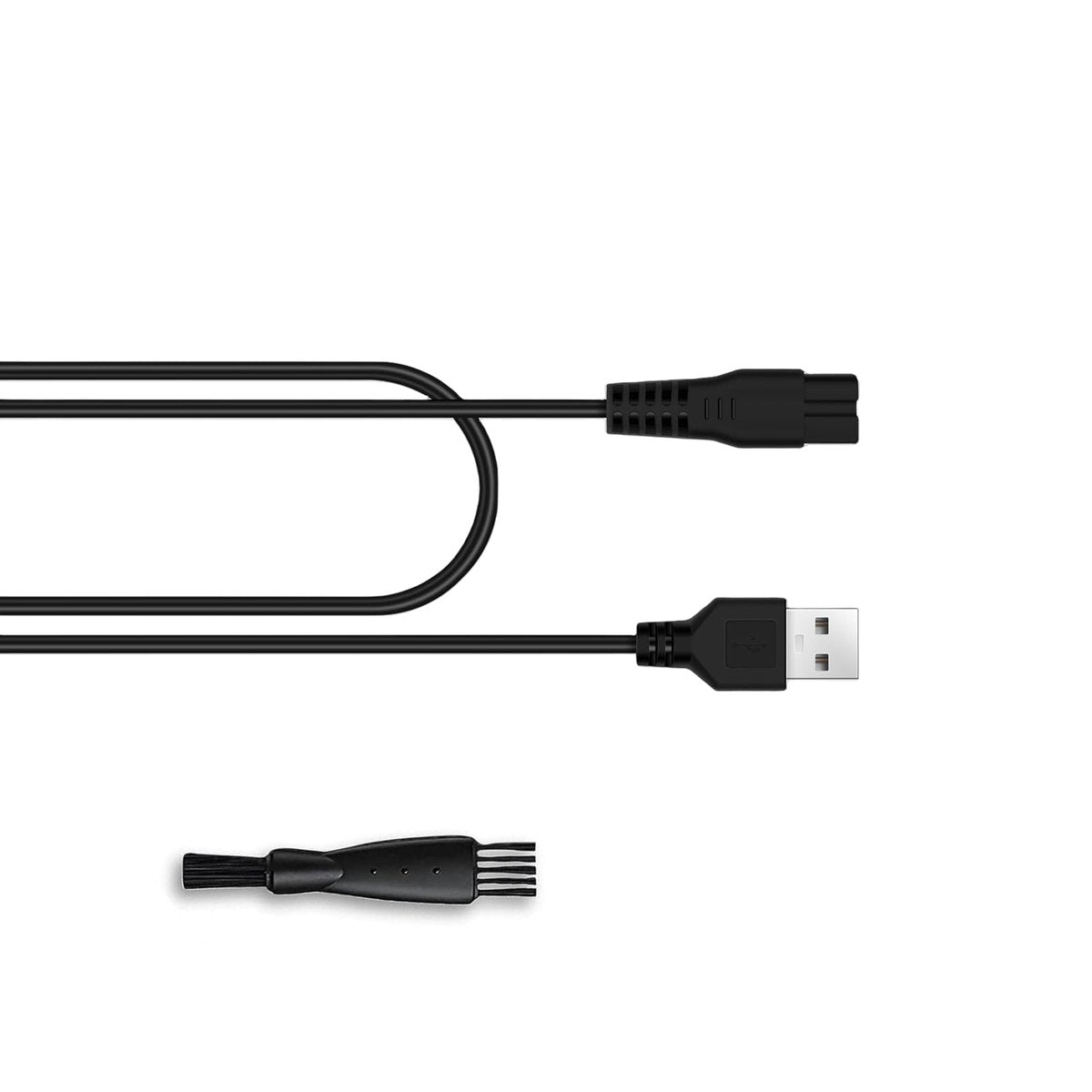 Midnt Ladegerät für Manspot Trimmer, Ersatz-Ladekabel Kompatibel mit Manspot Groin Hair Trimmer mit Reinigungsbürste, 5V 1A und 1 Meter langes Stromkabel für Manspot.
