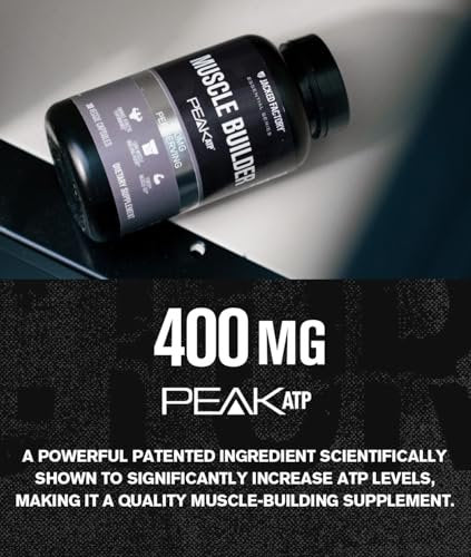 Jacked Factory Essentials Muscle Builder – ATP-Booster für Muskelaufbau & Leistungssteigerung, 30 Kapseln