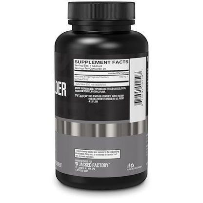 Jacked Factory Essentials Muscle Builder – ATP-Booster für Muskelaufbau & Leistungssteigerung, 30 Kapseln