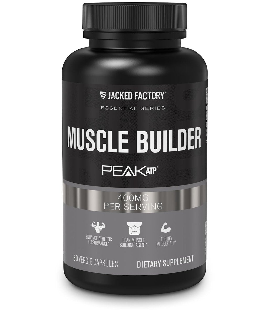 Jacked Factory Essentials Muscle Builder – ATP-Booster für Muskelaufbau & Leistungssteigerung, 30 Kapseln