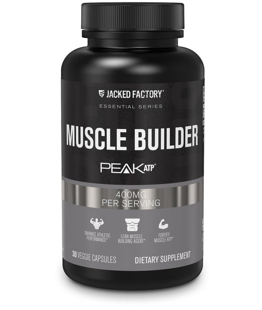 Jacked Factory Essentials Muscle Builder – ATP-Booster für Muskelaufbau & Leistungssteigerung, 30 Kapseln