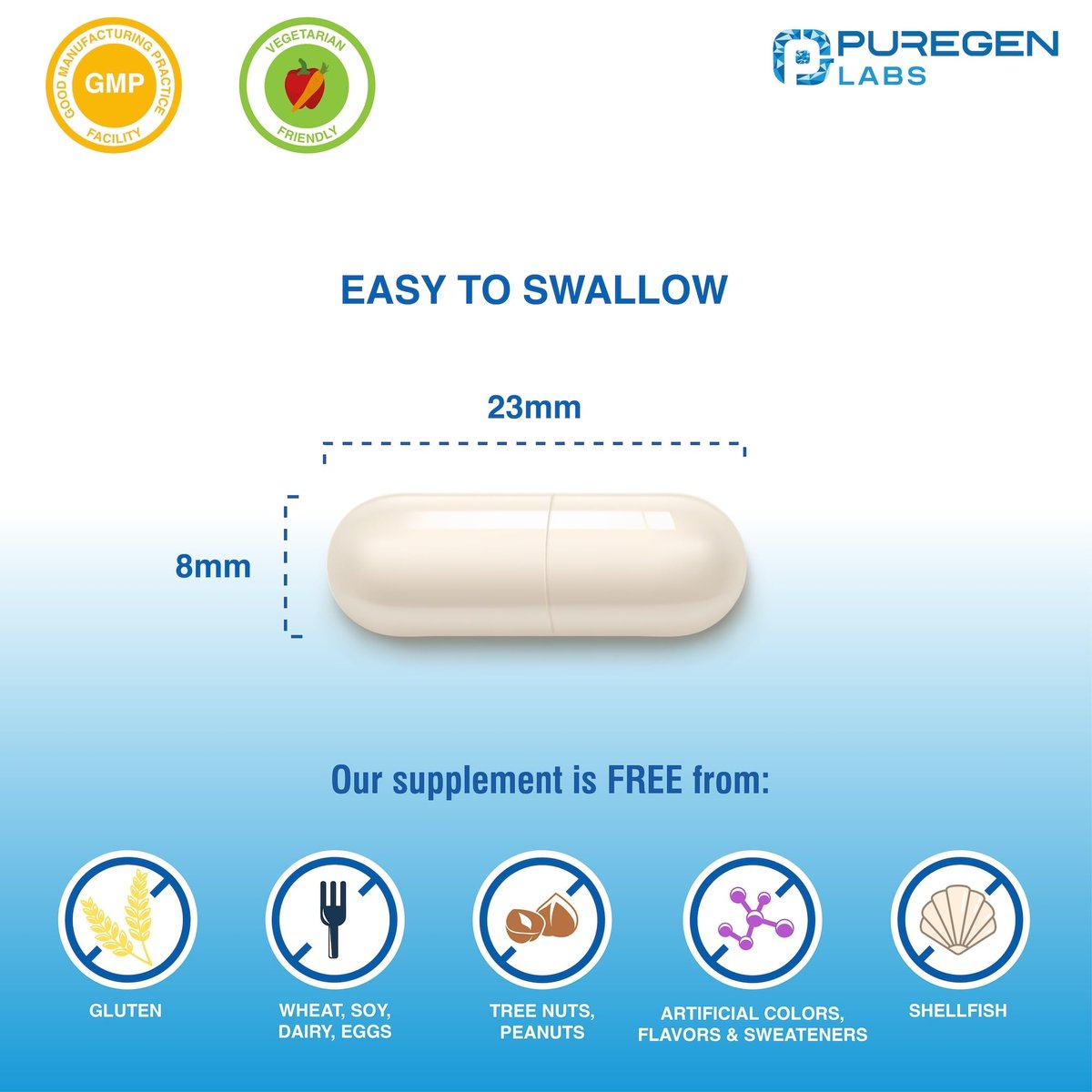 Puregen Labs Kalium-Bicarbonat Supplement 1020 mg | Non-GMO | Glutenfrei | 240 vegane Kapseln