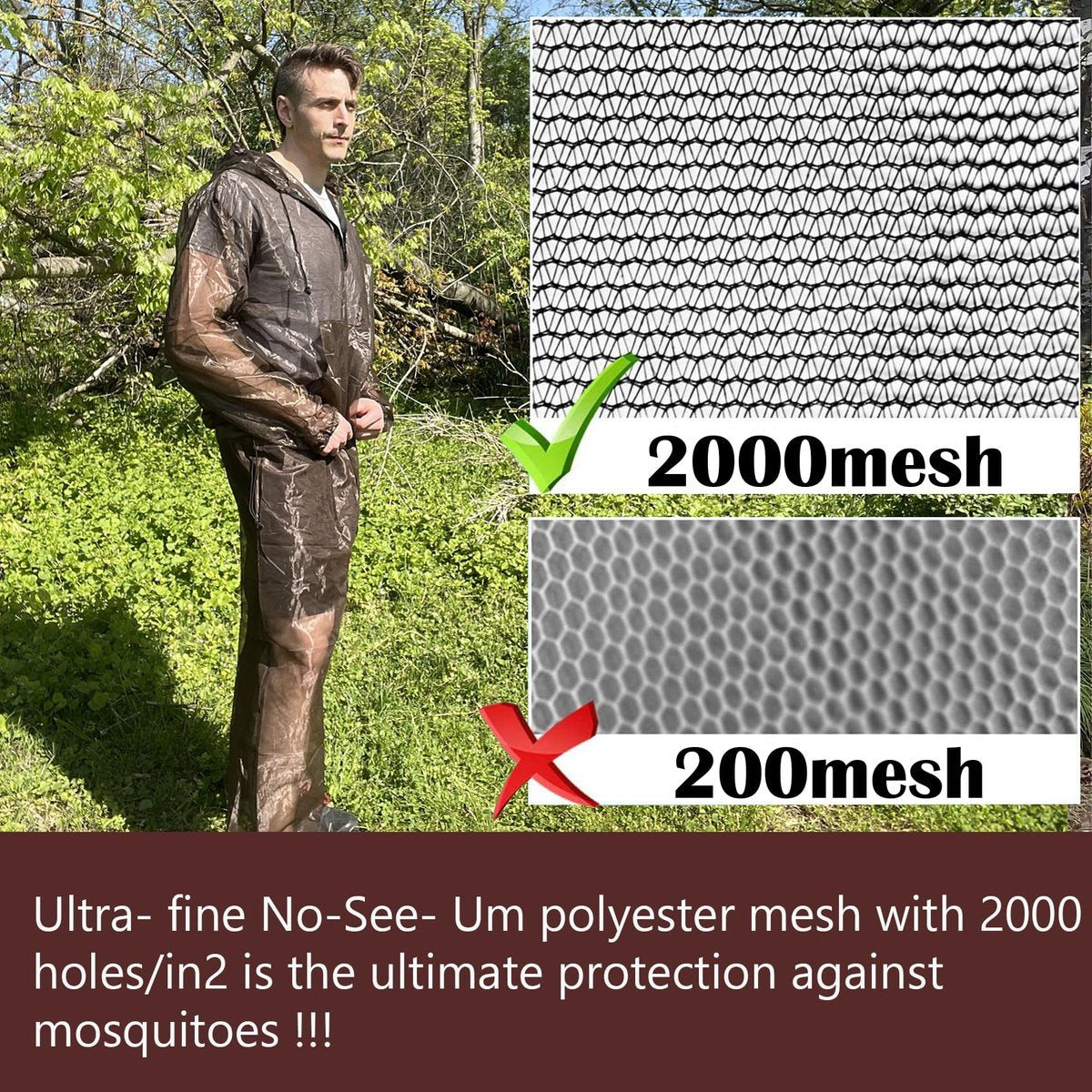 Aventik Mückenjacke & Mückenhose – No-See-Um Mesh, superleicht, kühl & UV-Schutz