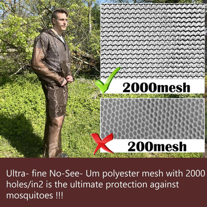 Aventik Mückenjacke & Mückenhose – No-See-Um Mesh, superleicht, kühl & UV-Schutz