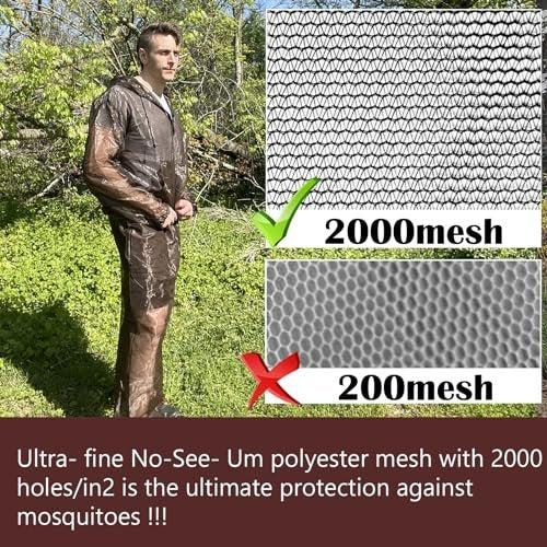Aventik Mückenjacke & Mückenhose – No-See-Um Mesh, superleicht, kühl & UV-Schutz