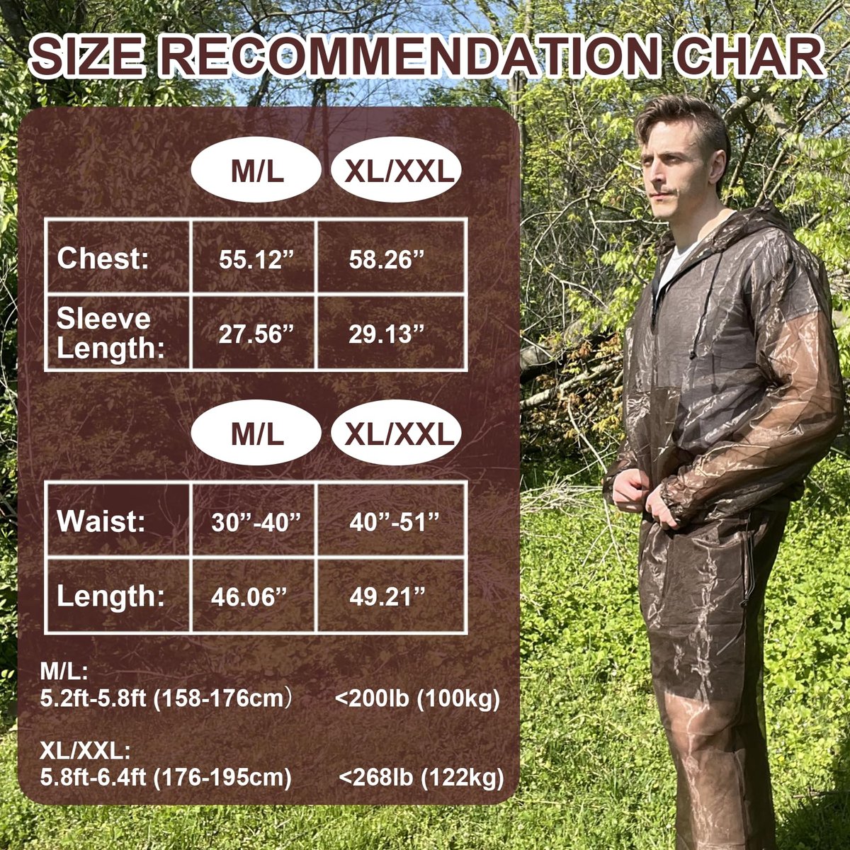 Aventik Mückenjacke & Mückenhose – No-See-Um Mesh, superleicht, kühl & UV-Schutz