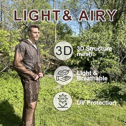 Aventik Mückenjacke & Mückenhose – No-See-Um Mesh, superleicht, kühl & UV-Schutz