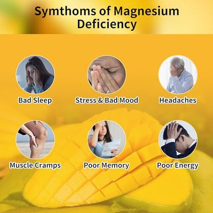 Novomins Magnesium Glycinat Gummies 1000mg - Zuckerfreies Magnesium-Kalium-Präparat mit Vitamin D, B6, CoQ10 für Ruhe & Schlaf - 90 Mango-Ananas-Gummis