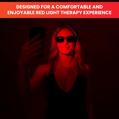 Mito Red Light Rote Lichttherapie-Brille IR3 in Dark – Schutzbrille für Rotlichttherapie