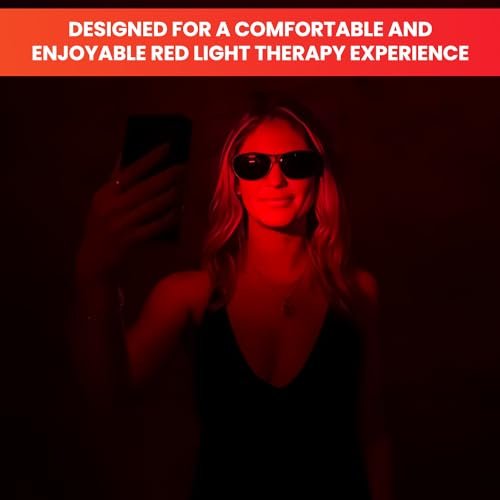 Mito Red Light Rote Lichttherapie-Brille IR3 in Dark – Schutzbrille für Rotlichttherapie