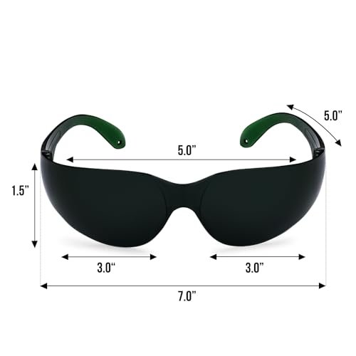 Mito Red Light - Rotlicht-Brille - Augenschutz für Rotlichttherapie (600nm-900nm) - Rotlicht-Therapiebrille - IR5 Extra Dark