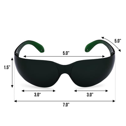 Mito Red Light - Rotlicht-Brille - Augenschutz für Rotlichttherapie (600nm-900nm) - Rotlicht-Therapiebrille - IR5 Extra Dark