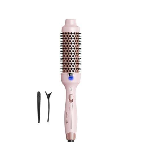 Wavytalk Thermal Brush 1,5 Zoll – Negativ-Ionen-Rundbürste für glänzendes, glattes Haar im Blowout-Look (Pink)