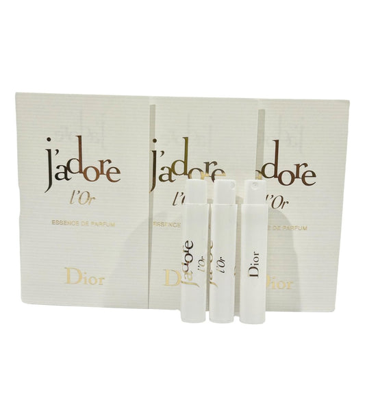 Dior J'adore L'Or Essence De Parfum Probeparfüm für Damen 1 ml – Set mit 3 Stück