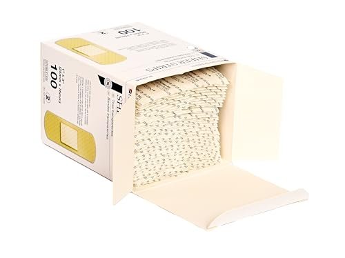 Henry Schein Haftende Mullbindenstreifen, 1" x 3", steril, Box mit 100 Stück