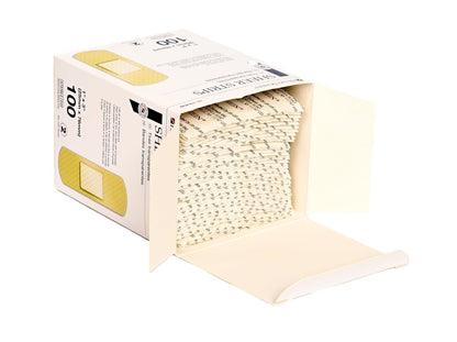 Henry Schein Haftende Mullbindenstreifen, 1" x 3", steril, Box mit 100 Stück