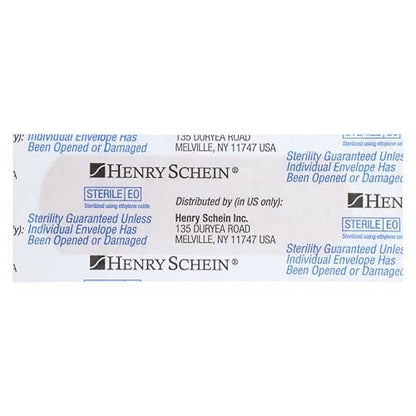 Henry Schein Haftende Mullbindenstreifen, 1" x 3", steril, Box mit 100 Stück