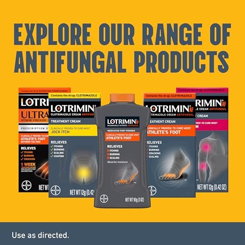 Lotrimin Ultra Antifungal Jock Itch Creme mit Butenafinhydrochlorid – Behandlung für Männer, Frauen und Kinder ab 12 Jahren, 30 g Tube