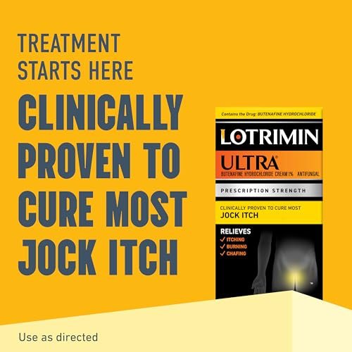 Lotrimin Ultra Antifungal Jock Itch Creme mit Butenafinhydrochlorid – Behandlung für Männer, Frauen und Kinder ab 12 Jahren, 30 g Tube