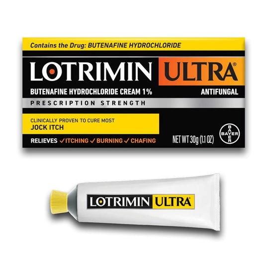 Lotrimin Ultra Antifungal Jock Itch Creme mit Butenafinhydrochlorid – Behandlung für Männer, Frauen und Kinder ab 12 Jahren, 30 g Tube