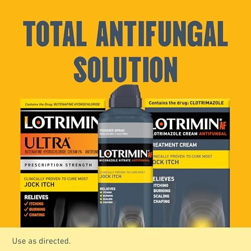 Lotrimin Ultra Antifungal Jock Itch Creme mit Butenafinhydrochlorid – Behandlung für Männer, Frauen und Kinder ab 12 Jahren, 30 g Tube