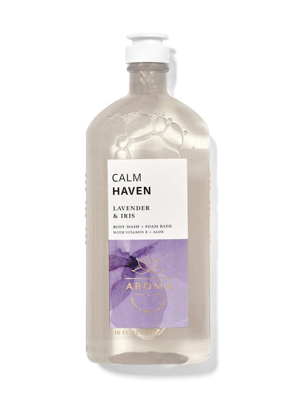 Bath & Body Works Calm Haven Lavender Iris Duschgel & Schaumbad, 295 ml