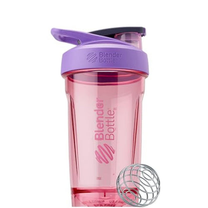 BlenderBottle Sport Shaker-Flasche mit Drahtschneebesen, 24 Unzen, Lila – Protein-Shakes & Hydration für Sportler & Fitnessbegeisterte, einfaches Mischen, langlebig & leicht, verschließbarer Deckel
