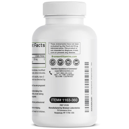 Bronson Ginkgo Biloba Extra Stark – 360 vegane Kapseln zur Unterstützung der Gehirnfunktion und des Gedächtnisses