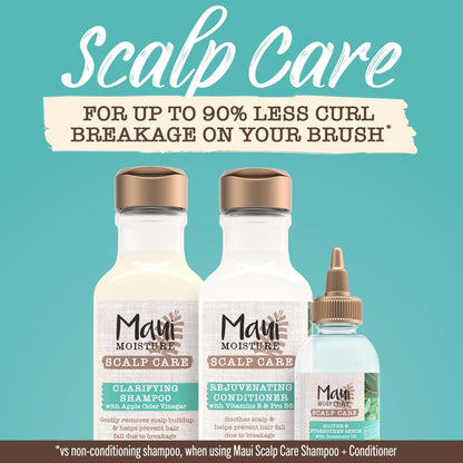 Maui Moisture Scalp Care Beruhigendes & Stärkendes Haar-Serum mit Rosmarinöl, Lockenserum mit Aloe Vera, hilft trockener Kopfhaut vorzubeugen und das Haar zu stärken, silikonfrei, 3,3 Fl. Oz