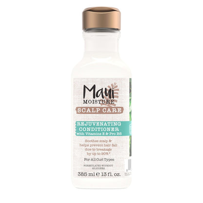 Maui Moisture Scalp Care Rejuvenating Conditioner – Beruhigender Lockenconditioner mit Vitamin E, Pro-Vitamin B5 & Aloe Vera, Silikonfrei, 385 ml
