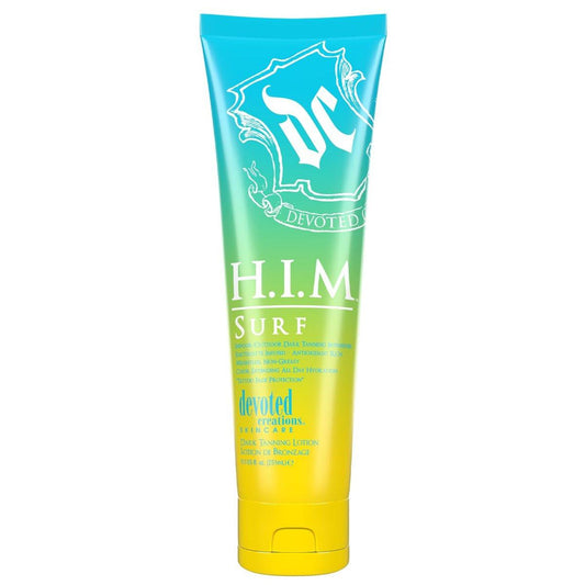 Devoted Creations HIM Surf – Elektrolyt-Infused Color Extending All Day Hydration Indoor/Outdoor Dark Tanning Intensifier, 8.5 Unzen