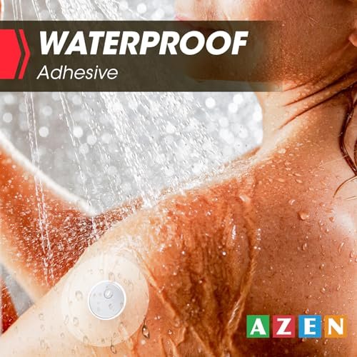 AZEN 100 Stück Freestyle Sensor-Abdeckungen für Libre 3, wasserdichte Klebepflaster, transparente Schutzfolie