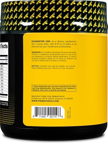 Primaforce EAA Pulver (30 Portionen, Tropical Punch) – Essentielle Aminosäuren für Pre/Intra Workout und Erholung – Non-GMO und Glutenfrei