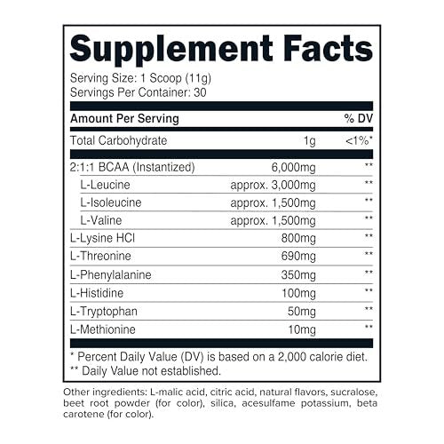 Primaforce EAA Pulver (30 Portionen, Tropical Punch) – Essentielle Aminosäuren für Pre/Intra Workout und Erholung – Non-GMO und Glutenfrei