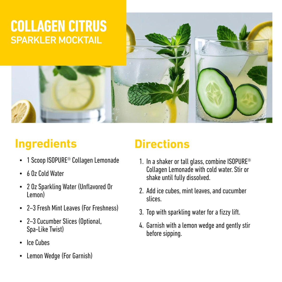 Isopure 20g Grass-Fed Collagen Peptides mit Biotin + Vitamin C – Unterstützt Haut, Haar, Nägel & Gelenke – Limonade, Keto-freundliches Kollagenpulver, 14 Portionen