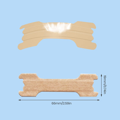 MQUPIN 150 Nasenstreifen – Verbesserte, medikamentenfreie Nasenpflaster gegen Schnarchen und verstopfte Nase (66mm*19mm, Tiefblau)