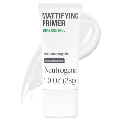 Neutrogena Mattierender Primer mit Glanzkontrolle, ölfreier Poren-Minimierer, Make-up-Grundierung mit Niacinamid, 30 ml